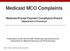 Medicaid MCO Complaints