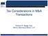 Tax Considerations in M&A Transactions. Anthony R. Boggs, Esq. Morris, Manning & Martin, LLP