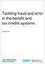 Tackling fraud and error in the benefit and tax credits systems