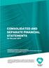 CONSOLIDATED AND SEPARATE FINANCIAL STATEMENTS for the year 2017