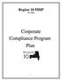Region 10 PIHP FY Corporate Compliance Program Plan