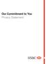 Our Commitment to You Privacy Statement