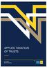 Applied taxation of trusts: Extract APPLIED TAXATION OF TRUSTS EXTRACT. CPA Australia Ltd