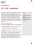 ESTATE PLANNING CONTENTS. Objectives of estate planning