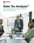 State Tax Analyzer. The essential software for multi-year corporate state income tax analysis.
