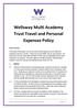 Wellsway Multi Academy Trust Travel and Personal Expenses Policy