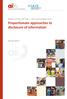 Report of the 23 rd A2ii IAIS Consultation Call Proportionate approaches to disclosure of information. 20 July 2017