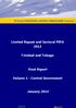 Limited Repeat and Sectoral PEFA Trinidad and Tobago. Final Report. Volume 1 - Central Government