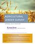 AGRICULTURAL LENDER SURVEY