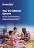 Your Investment Options. This guide sets out the investment options available on Synergy pension, savings and investment products