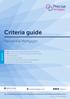 Criteria guide. Residential Mortgages. Key points. precisemortgages.co.uk. Follow us. Correct as of: