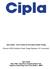 Cipla Limited - Code of Conduct for Prevention of Insider Trading. [Pursuant to SEBI (Prohibition of Insider Trading) Regulations, 2015 (as amended)]