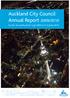 Auckland City Council Annual Report 2009/2010 For the 16-month period 1 July 2009 to 31 October 2010