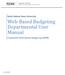 Web-Based Budgeting Departmental User Manual