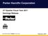 Parker Hannifin Corporation. 2 nd Quarter Fiscal Year 2017 Earnings Release