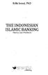 THE INDONESIAN ISLAMIC BANKING Theory and Practices