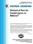 ASHRAE ADDENDA Method of Test for Conformance to BACnet