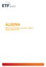 ALGERIA EDUCATION, TRAINING AND EMPLOYMENT DEVELOPMENTS 2017