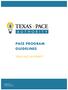 PACE PROGRAM GUIDELINES TEXAS PACE AUTHORITY
