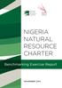 NIGERIA NATURAL RESOURCE CHARTER