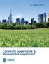 Corporate Governance & Responsible Investment 2017 ANNUAL REPORT