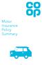 Motor Insurance Policy Summary