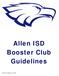 Allen ISD Booster Club Guidelines