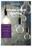Private Client Briefing