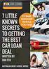 7 LITTLE KNOWN SECRETS TO GETTING THE BEST CAR LOAN DEAL INTRODUTION