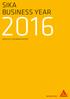 business year  Sika Annual Report 2016