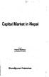 Capital Market in Nepal