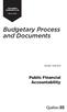 Budgetary Process and Documents