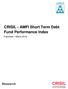CRISIL - AMFI Short Term Debt Fund Performance Index. Factsheet March 2018