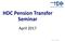HDC Pension Transfer Seminar