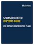 Section. Payroll Changes SPONSOR CENTER REPORTS GUIDE FOR DEFINED CONTRIBUTION PLANS
