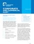 CORPORATE AND COMMERCIAL. 29 January 2014 IN THIS ISSUE