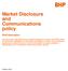Market Disclosure and Communications policy