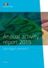 Annual activity report 2015