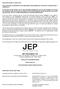JEP HOLDINGS LTD. (Incorporated in the Republic of Singapore on 12 March 1994) (Company Registration No.: E)