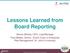 Lessons Learned from Board Reporting