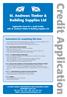 Credit Application. St. Andrews Timber & Building Supplies Ltd. Instructions for completing this form