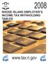 RHODE ISLAND EMPLOYER S INCOME TAX WITHHOLDING TABLES