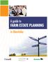 A guide to FARM ESTATE PLANNING. in Manitoba