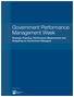 Government Performance Management Week