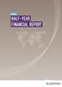 HALF-YEAR FINANCIAL REPORT