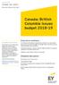 Canada: British Columbia issues budget