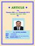ARTICLE. On Finance Bill (Budget) Proposals 2013 Income Tax Act, 1961 By CA. SATISH AGARWAL