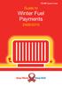 Guide to. Winter Fuel Payments 2009/2010