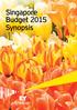 Singapore Budget 2015 Synopsis