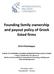 Founding family ownership and payout policy of Greek listed firms